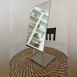 Crate and Barrel Brushed Nickel Vanity Mirror